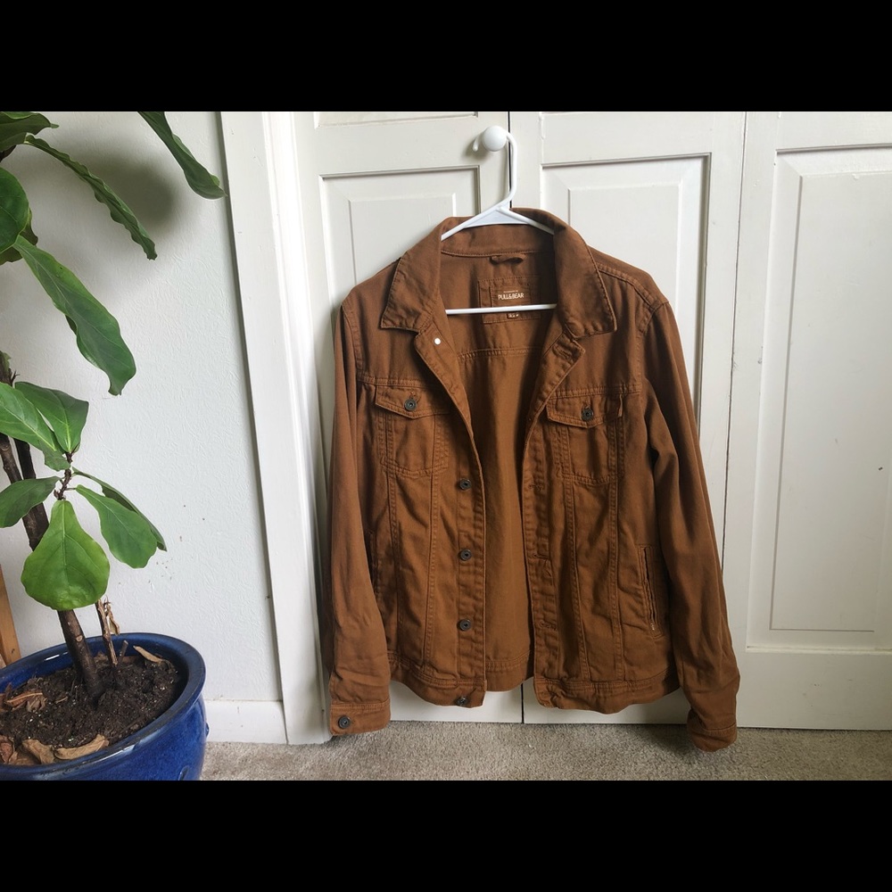 Pull&Bear Tan Denim Jacket